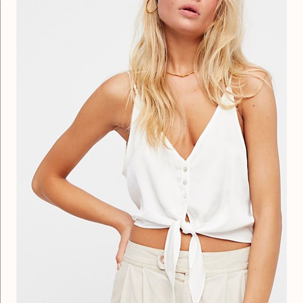 Free People Two Tie for You Cropped Top